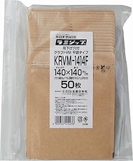 Made in Japan KRVM-1414F Flat Bag, LamiZip Craft, VM Type, Top of Zipper 32 + Bottom of Chuck 5.5 x 