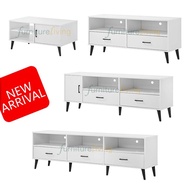Furniture Living Coffee Table / TV Cabinet / TV Console / TV Rack (White)