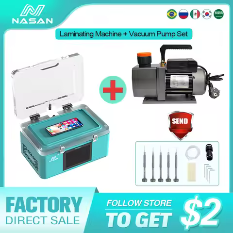 NASAN Supa Lite 7 Inch LCD Laminating Machine With Vacuum Pump No Need Air Compressor Lamination Set