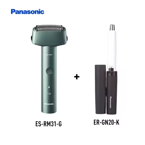 Panasonic Waterproof Triple Blade Electric Shaver (ES-RM31) Type-C Charging + Panasonic Electric Nos