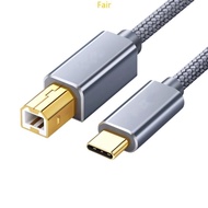 Fair TypeC USB C to USB B Printers Cable B Male to C Male Printers Cord Replacement
