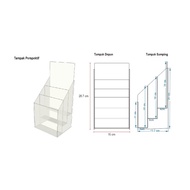 A5 3-tier brochure ticket