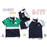 8G5-Spring Summer Style Sunshine Handsome Children Short-Sleeved Pure Cotton Top (21037)