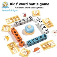 Blok Bangunan Perkataan Kanak-kanak Permainan Ejaan Abjad Inggeris Alat Bantu Mengajar Pertempuran B