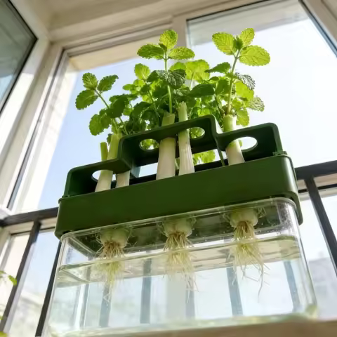 Plastic Lettuce Planting Pot Ease to Clean Ventilated Chives Seedling Tray Multi-use Vegetable Growi