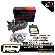 Package!! Nmax 4 PISTON BIG POT CALIPER + BRMEBO BIG POT 4p bracket