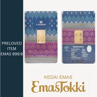 Emas Tokki 2.5g 999.9 Gold bar - HABIB ( Preloved )