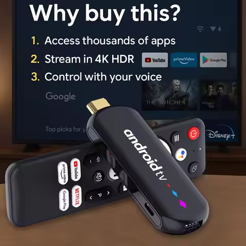 Amlogic S905l3 Android 14.0 H96 Max TV Stick Quad Core 4K Video WiFi Voice Assistant Remote 2GB 16GB