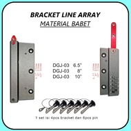 S-NET Flying Bracket Line Array - Speaker Bracket 6.5 / 8 / 10 INCH LINE ARRAY MATERIAL BABET DGJ - 