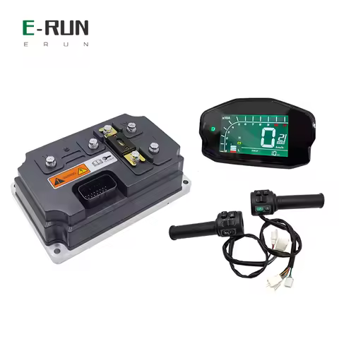 Powerful VOTOL EM260s Boost 300A 6KW-8KW PMSM Programmable Controller with DKD Display and T08 Throt
