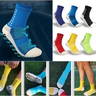 Ready Stock Non-Slip Football Socks Non-Slip Grip Pad Kids Sports Socks Teen Adult Football Basketba
