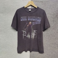 NEIL DIAMOND vintage word tour band t-shirt 2008 Anvil Size L