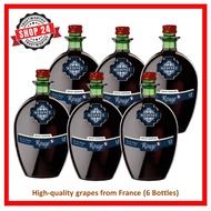 SHOP24 MEDINET ROUGE 1 Litre Red Wine from France(6 Bottles) Good quality best-selling popular in Singapore Good taste mellow and smooth 12% Alcohol