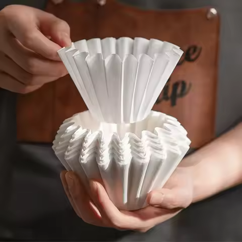 Coffee Filter Paper for 1-4 People 50PCS/100PCS Cake Drip-type Hand-brewed Coffee Filter Paper Baris