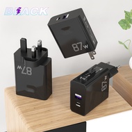 Support Fast Charging USB+PD Charging Head 87w Mobile Phone Full Protocol Super Fast Charging Charge