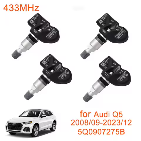 5Q0907275B 1/4Pcs 433MHz TPMS Tire Pressure Monitoring Sensor for Audi A3 A4 A5 A6 A7 A8 Q2 Q3 Q5 Q6