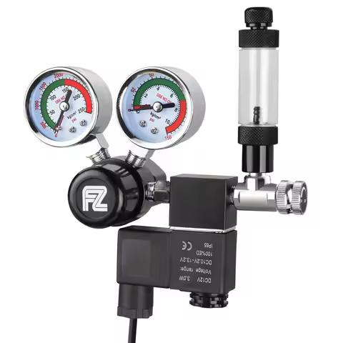 Fzone Single Stage Big Gauge Co2 Regulator Aquarium Accessories Fishbowl Cylinder Tank Bubble Counte