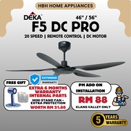 【DEKA F5DC PRO】Deka Ceiling Fan 46" Remote Control / Kipas Siling Kawalan Jauh / Silent Motor / Ener