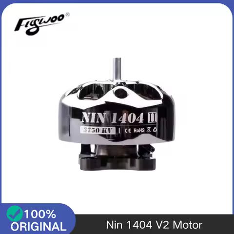 FLYWOO NIN 1404 V2 Ultralight FPV Motor, 2750-4850KV Wide Range for 3-4 Inch Whoop Toothpick Drone D