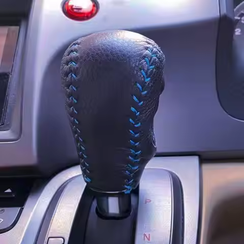 New Right Hand Drive Real Leather Gear Shift Knob Cover For Honda Stream Gear Ball Protector