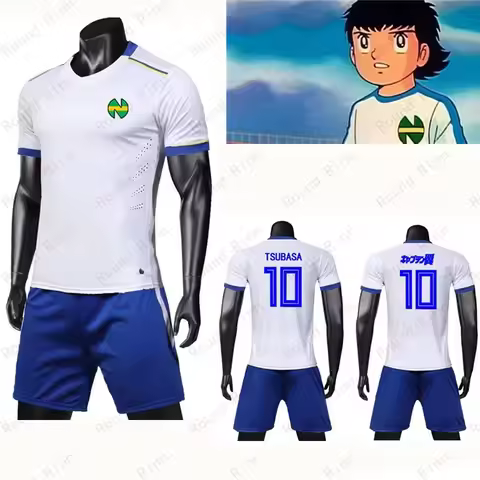 JP Anime Captain Tsubasa Nankatsu School Number 10 Ozora Tsubasa Football Clothing Spain France Clas