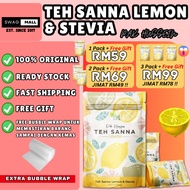 [ORIGINAL HQ] TEH SANNA LEMON & STEVIA PAK HUSSEIN FAST SHIPPING Daun Sanna Asli Tanah Arab Free Det