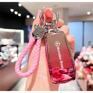 Applicable to Mercedes-Benz Key cover E300L C260L A200L C200L GLC GLA220 GLE350 car keychain car key