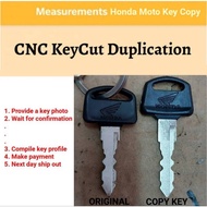Honda Motorsikal Key Cut Copy Duplicate with CNC Machine B35