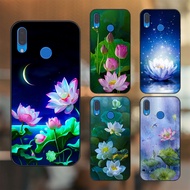 Huawei Nova 3, Nova 3i, Nova 3e, P20 Lite Case With Black Border Printed With Lotus Picture