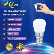 Lampu Bohlam LED Kulkas Lampu Tidur Cabe Led E12 E14 E17 Lovov Putih
