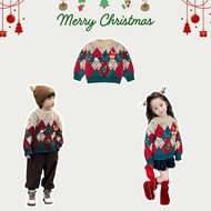 Merry Argyle Sweater Children's Christmas Set
