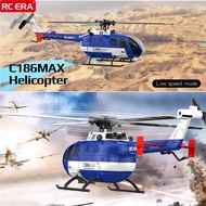 New RC ERA C186MAX Helicopter With Light Flow Positioning BO-105 Remote Controlled Simulation Model 
