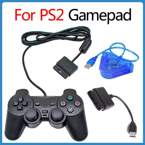 For PS2 Gamepad For Sony Playstation PS2 Controller Wired Gamepad Vibration Shock Joypad Wired USB P
