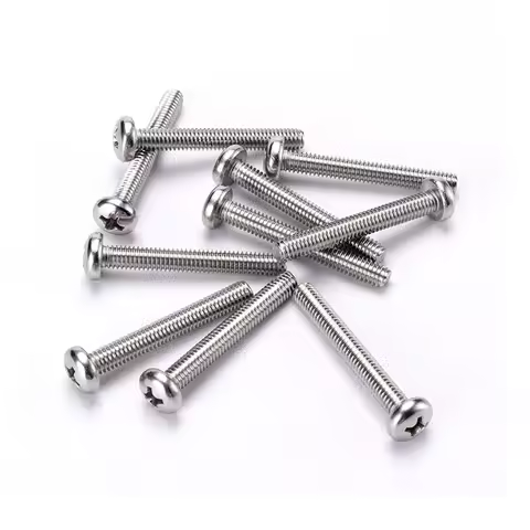 50X M1 M1.2 M1.4 M1.6 M2 M2.5 M3 M4 Mini Micro Small A2 304 Stainless Steel Cross Phillips Pan Head 