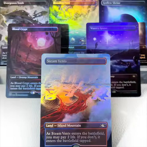 SPM SPE SNC IKO UNF FOIL5--001 Tcg proxy magical cards shock land cycles Jetmir's Garden Indatha Tri