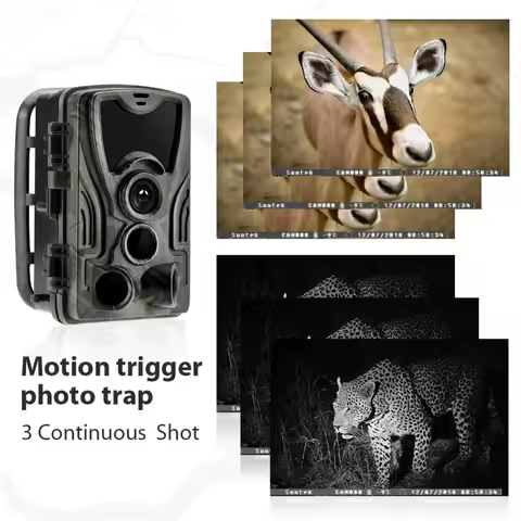 Hunting Camera Trail Cameras 20MP 1080P Night Vision Photo Trap HC801A Wireless Wildlife Surveillanc