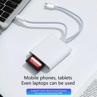 1pc 2-In-1 0TG Card Reader With Dual Card Slots, Supports SD And TF Cards, Compatible With PC/Laptop