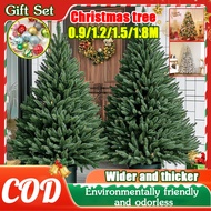 4ft/5ft/6ft/7ft/8ft PE&PVC Green Christmas Tree Christmas Tree Decoration With LED Light