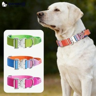 QUENNA Gradient Color Dog Collar 3.8cm Extra Wide Anti Pull Explosion Proof Reinforced Training Coll