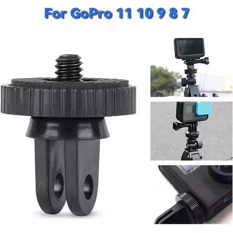 1/4 Screw Universal Converter Mini Tripod Adapter for Gopro 13 12 11 10 9 8 7 Insta360 X4 X2 X3 R DJ