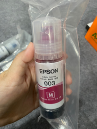 (พร้อมกล่อง)EPSON 003 หมึกแท้ 100%/ราคาถูก ( L1110 / L3110 /L3210 / L3216/ L3150 / L3250 / L5190) 4 สี BK C M Y