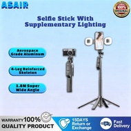 ASAIR S30 Selfie Stick Tripod 3 in 1 Quadrapod Wireless Selfie Stick Bluetooth Remote 360° Phone Tri
