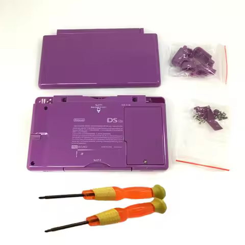 Replacement Light Purple Housing Shell Case Cover Buttons+Kits for Nintendo DS Lite NDSL
