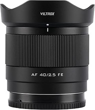 VILTROX AF 40mm f2.5 FE Full Frame Lens for Sony, 40mm f/2.5 Prime e Mount Lens for Sony a7cr a7ii a