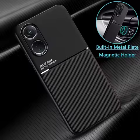 For OPPO A98 A78 Case Leather Texture Magnetic Holder Phone Cases OPPO A72 A57 A94 A96 A58 A78 A5 A9