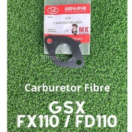 CARBURETOR FIBRE Suzuki GSX110 / FD110 / FX110 Kayu Plastik Hitam INSULATOR Carburator Fiber GSX / F