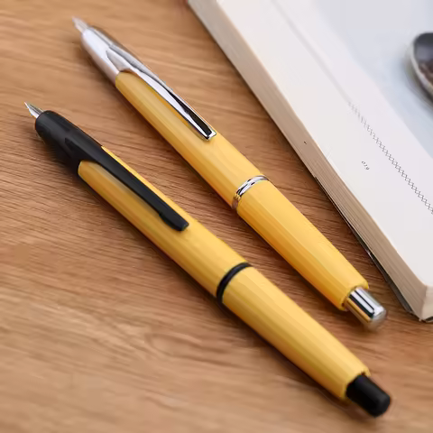 MAJOHN A2 Press Retractable Resin Fountain Pen Lighter than A1,EF Nib 0.4mm with a Converter Office 