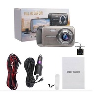 GT100 กล้องติดรถยนต์ Super HD 1296P หน้า-หลัง จอ4 นิ้ว กล้องSONY กลางคืนชัดเจนHD มีระบบ WDR (ชัดในโห