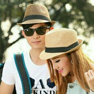 Korean artist fedora hat jazz fedora straw hat. Import Import Import