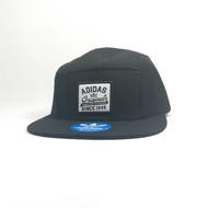 ( 5 panel Cap ) ADIDAS Originals Since 1949 Flat Brim with Snap Closure Unisex Hip Hop Street Style Hat